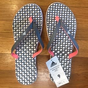 adidas easy dots flip flops 